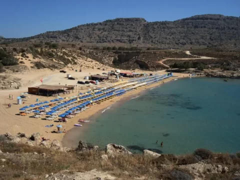 Пляж Агати (Agathi Beach), Родос, Греция